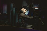 Photo of JMV's burlesque performance at Vaccine-O-Licious 19